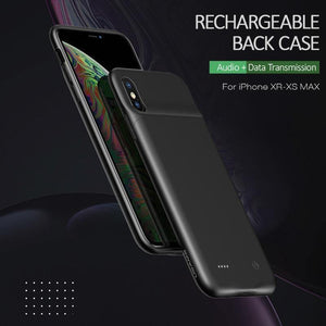 Planet Gates Battery Case For iPhone X XR XS XSmax,USAMS 4000mAh External Battery Charger Case Backup Power Bank Portable Power Charging Case