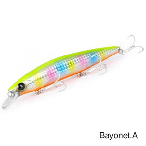 Planet Gates BAYONET 135S-A / 135mm 26.4g Ultra Long Casting 135S Saltwater Sinking Minnow BAYONET 135mm 26.4g Tungaten Weight Fishing Lure Seabass Hard Bait