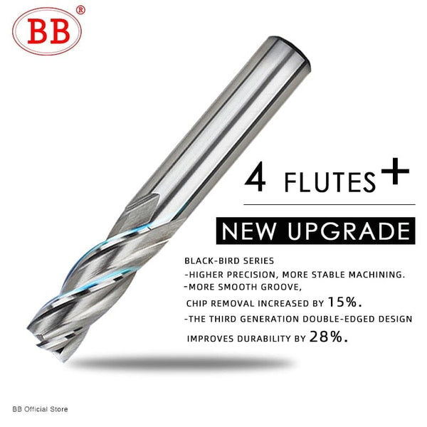 Planet Gates BB End Mills High Precision HSS Metal Cutter Co8 Cobalt D1-32mm 2 3 4 Flutes Teeth Aluminum Milling Tool Key Seater Router Bit
