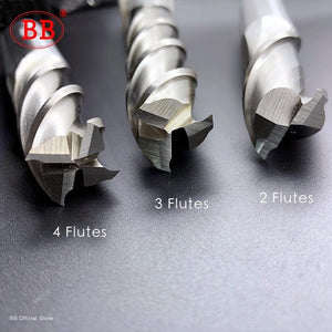 Planet Gates BB End Mills High Precision HSS Metal Cutter Co8 Cobalt D1-32mm 2 3 4 Flutes Teeth Aluminum Milling Tool Key Seater Router Bit