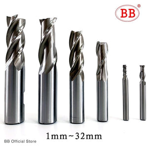 Planet Gates BB End Mills High Precision HSS Metal Cutter Co8 Cobalt D1-32mm 2 3 4 Flutes Teeth Aluminum Milling Tool Key Seater Router Bit