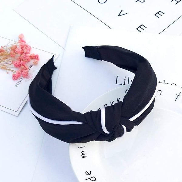 Headband Knot Hair Hoop For Women Simple Cotton Fabric Cross Pearl  Girls Hairband Hair Accessories DSFG05