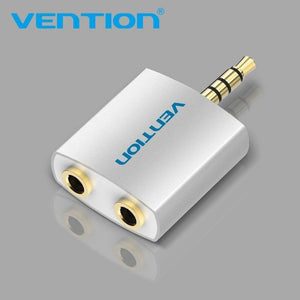 Planet Gates BDAW0 / Aux Adapter Vention 3.5mm Earphone Audio Splitter Connecter Adapter with mic 1 Male to 2 Female Audio Adapter For Headphone PC Mobile Phone