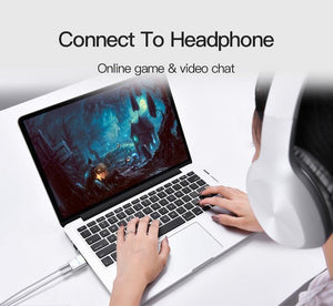 Planet Gates BDAW0 / Aux Adapter Vention 3.5mm Earphone Audio Splitter Connecter Adapter with mic 1 Male to 2 Female Audio Adapter For Headphone PC Mobile Phone