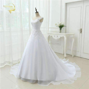 Planet Gates Beach Wedding Dress Casamento A line Cap Sleeves Robe De Mariage Vintage Boho Lace Wedding Dresses 2018 OW 7800