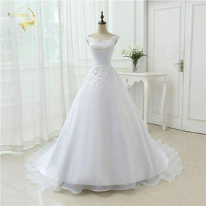 Planet Gates Beach Wedding Dress Casamento A line Cap Sleeves Robe De Mariage Vintage Boho Lace Wedding Dresses 2018 OW 7800