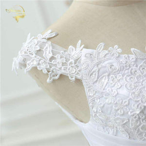 Planet Gates Beach Wedding Dress Casamento A line Cap Sleeves Robe De Mariage Vintage Boho Lace Wedding Dresses 2018 OW 7800