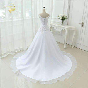 Planet Gates Beach Wedding Dress Casamento A line Cap Sleeves Robe De Mariage Vintage Boho Lace Wedding Dresses 2018 OW 7800