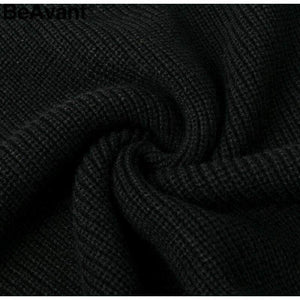 Planet Gates Beading pearl knitted sweater women cloak Loose pullover 2018 winter jumper pull femme Oversized turtleneck sweater cape