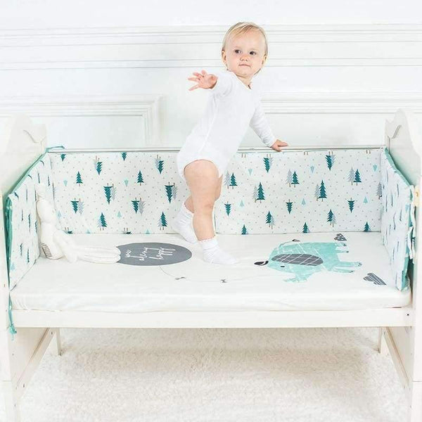 Planet Gates Bear Baby Bed Sheet Pure Cotton Crib Mattress Cover For Kids Cute Cartoon Pattern Baby Fitted Sheets Baby Bedding Photography Props