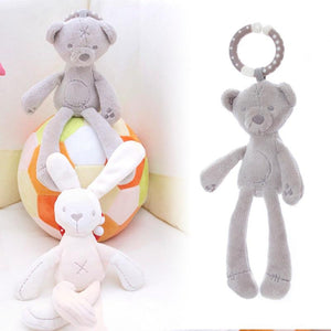 Planet Gates Bear Rabbit Elephant Toys 0-12 Month Infant Sleeping Cute Bunny Bed Stroller Plush Doll Pram Kid Animal Hanging Ring Toy игрушки