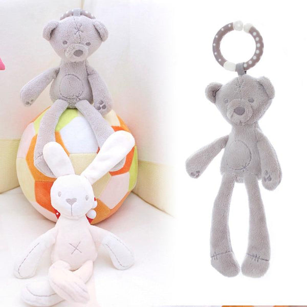 Planet Gates Bear Rabbit Elephant Toys 0-12 Month Infant Sleeping Cute Bunny Bed Stroller Plush Doll Pram Kid Animal Hanging Ring Toy игрушки