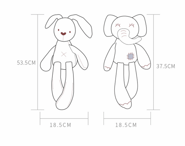 Planet Gates Bear Rabbit Elephant Toys 0-12 Month Infant Sleeping Cute Bunny Bed Stroller Plush Doll Pram Kid Animal Hanging Ring Toy игрушки