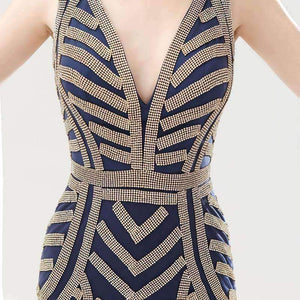 Planet Gates Beauty Silver Beading Mermaid Evening Dresses Sexy Tulle V-Neck Long Women Important Party Dress Luxury Prom Gowns OL476