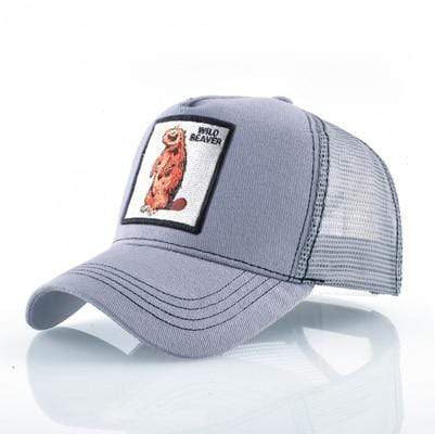 Planet Gates Beaver GY Cotton Snapback caps for men Embroidery wolf Baseball Cap Women's Breathable Mesh Trucker Bone rooster Hip Hop hats