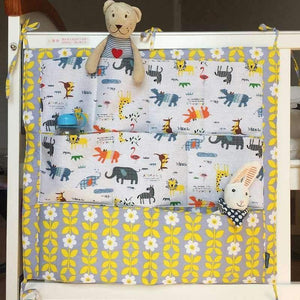 Planet Gates Bed Hanging Storage Bag Baby Cot Bed Brand Baby Cotton Crib Organizer 50*60cm Toy Diaper Pocket for Crib Bedding Set