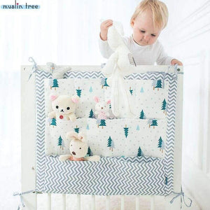 Planet Gates Bed Hanging Storage Bag Baby Cot Bed Brand Baby Cotton Crib Organizer 50*60cm Toy Diaper Pocket for Crib Bedding Set