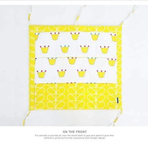 Planet Gates Bed Hanging Storage Bag Baby Cot Bed Brand Baby Cotton Crib Organizer 60*50cm Toy Diaper Pocket for Crib Bedding Set