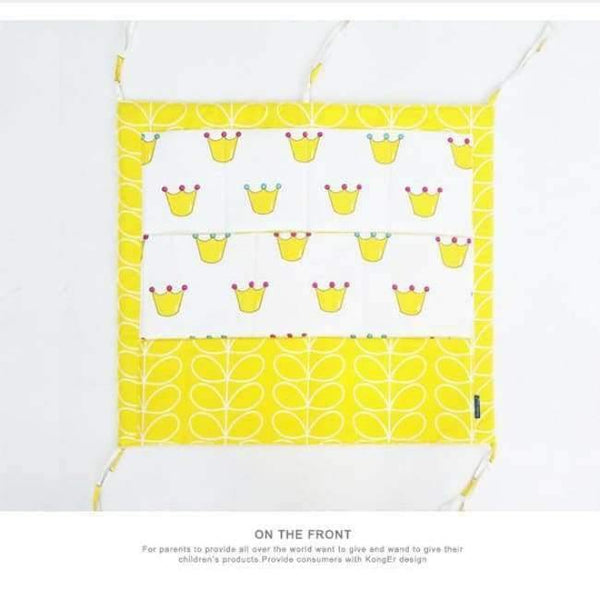 Planet Gates Bed Hanging Storage Bag Baby Cot Bed Brand Baby Cotton Crib Organizer 60*50cm Toy Diaper Pocket for Crib Bedding Set