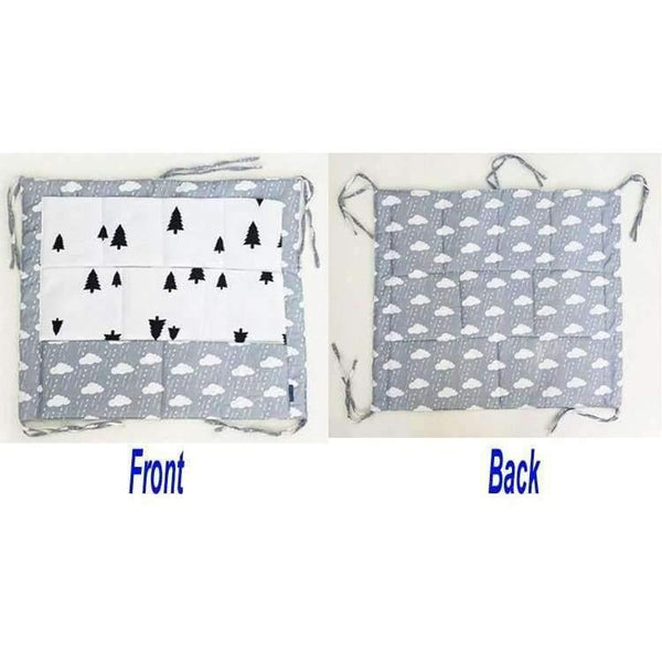 Planet Gates Bed Hanging Storage Bag Baby Cot Bed Brand Baby Cotton Crib Organizer 60*50cm Toy Diaper Pocket for Crib Bedding Set