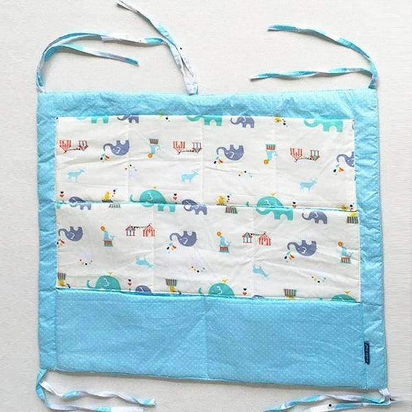 Planet Gates Bed Hanging Storage Bag Baby Cot Bed Brand Baby Cotton Crib Organizer 60*50cm Toy Diaper Pocket for Crib Bedding Set