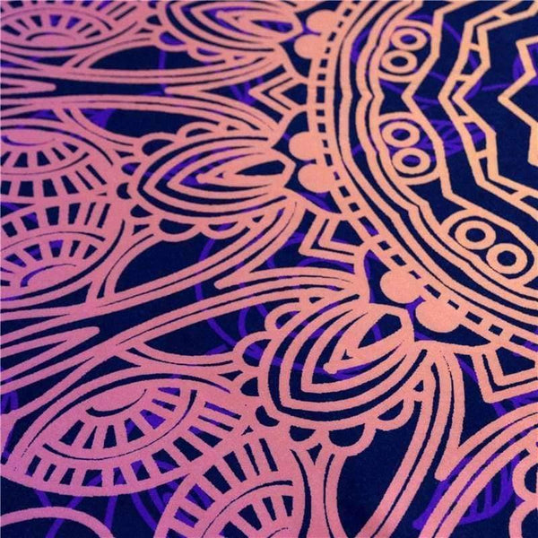 Planet Gates Bedding Outlet Bohemian Flower Bedding Set Gradient Purple Mandala Quilt Cover Set King Size Home Textiles