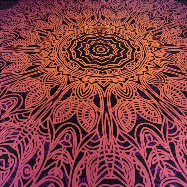 Planet Gates Bedding Outlet Bohemian Flower Bedding Set Gradient Purple Mandala Quilt Cover Set King Size Home Textiles