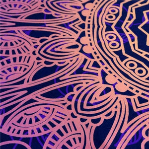 Planet Gates Bedding Outlet Bohemian Flower Bedding Set Gradient Purple Mandala Quilt Cover Set King Size Home Textiles