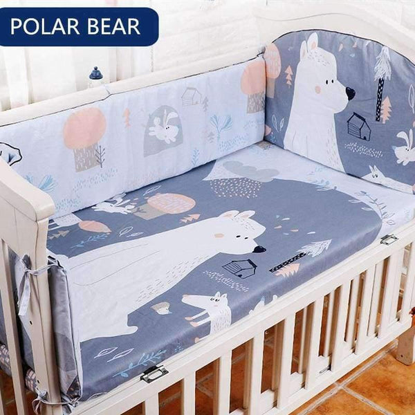 Planet Gates Bedding Sets For Baby 5 pcs/set Thickening Baby Bed Bumper Protector Baby Bedding Set Includes Bed Sheet Cotton Bumper