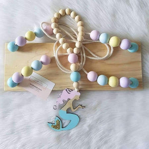 Planet Gates Bedroom Wall Shelf DIY Original Wood Beads Storage Shelf Organization Swing Shelf Home Decor Kids Room Wall Decoration