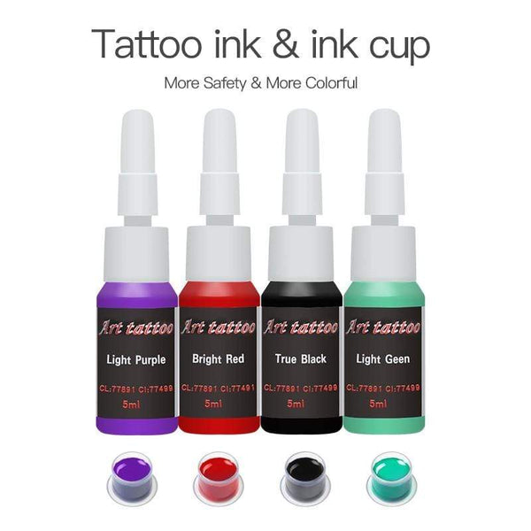 Planet Gates Beginner Tattoo Kit with Hot Sales USA Brand Ink One Machine Complete  Power Supply Dragonhawk Art Pigment