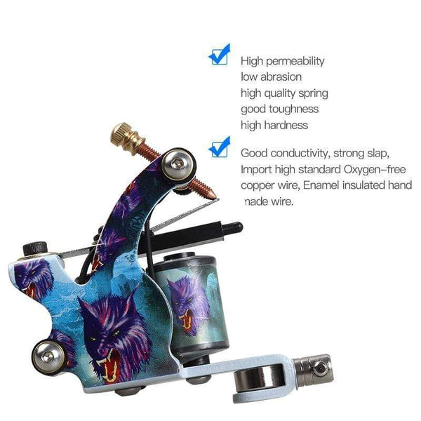 Planet Gates Beginner Tattoo Kit with Hot Sales USA Brand Ink One Machine Complete  Power Supply Dragonhawk Art Pigment