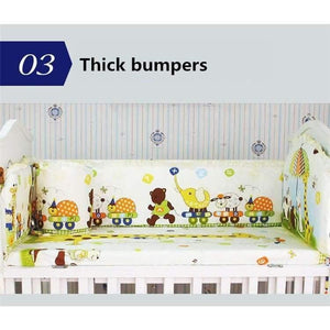 Planet Gates bei ji xiong A Bedding Sets For Baby 5 pcs/set Thickening Baby Bed Bumper Protector Baby Bedding Set Includes Bed Sheet Cotton Bumper