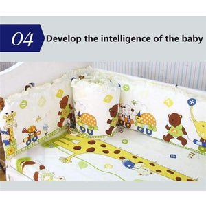 Planet Gates bei ji xiong A Bedding Sets For Baby 5 pcs/set Thickening Baby Bed Bumper Protector Baby Bedding Set Includes Bed Sheet Cotton Bumper