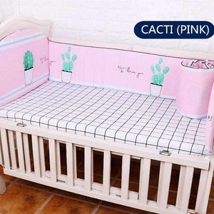 Planet Gates bei ji xiong A Bedding Sets For Baby 5 pcs/set Thickening Baby Bed Bumper Protector Baby Bedding Set Includes Bed Sheet Cotton Bumper