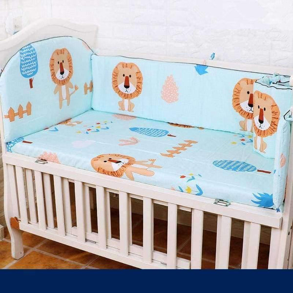 Planet Gates bei ji xiong A Bedding Sets For Baby 5 pcs/set Thickening Baby Bed Bumper Protector Baby Bedding Set Includes Bed Sheet Cotton Bumper