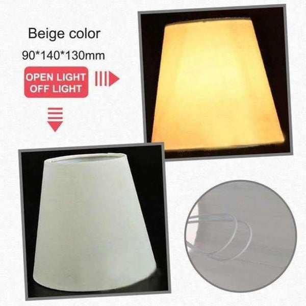 Planet Gates Beige 1 American Simple Style Lamp Shade Flax PVC Lamp Shade for Candle Crystal Chandeliers Wall Lamp Light Shade Abajur 90*140*130mm
