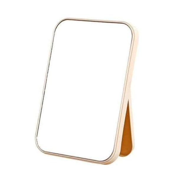Planet Gates Beige 10x Magnifying Round Mirror Make Up Folding Pocket Cosmetic Mirror Magnification Compact Mirror with 3 Suction Cups 5.9 Inch