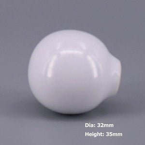 1x Classic White  Porcelain/Ceramic Drawer Pull Knob Cabinet Cupboard Door Handle Knob