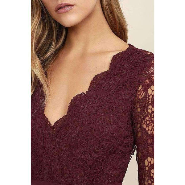 Planet Gates Beige / 2 Chiffon Bridesmaid Dresses Long Sleeves Summer Country Style V-Neck Backless Long Beach Lace Top Wedding Party Dresses