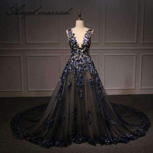 Planet Gates Beige / 2 Evening Dresses luxury  Violet prom dress formal pary dress tulle women pageant gown 2018 vestido de festa