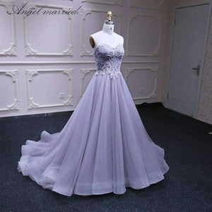 Planet Gates Beige / 2 Evening Dresses luxury  Violet prom dress formal pary dress tulle women pageant gown 2018 vestido de festa