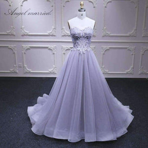 Planet Gates Beige / 2 Evening Dresses luxury  Violet prom dress formal pary dress tulle women pageant gown 2018 vestido de festa