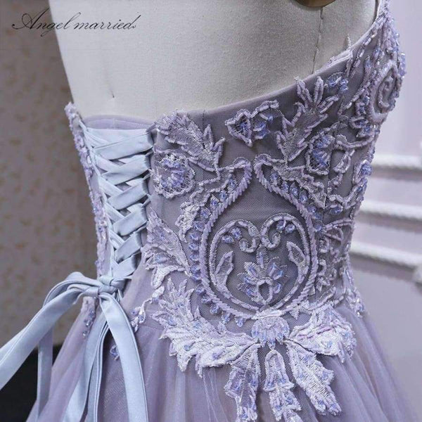 Planet Gates Beige / 2 Evening Dresses luxury  Violet prom dress formal pary dress tulle women pageant gown 2018 vestido de festa