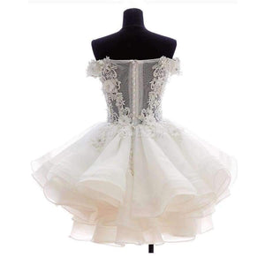 Planet Gates Beige / 2 Lace Short luxury cocktail dresses short beaded elegant cocktail dress organza robe de cocktail robes courte de cocktail