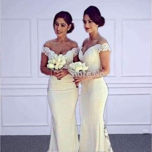 Planet Gates Beige / 2 Sexy Sweetheart Lace Sexy Bridesmaid Dresses 2017 See Through Mermaid Vestido De Festa De Casamento