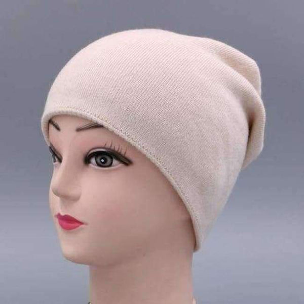 Planet Gates beige 2018 Women's Winter Hat Knitted 100%Wool Beanie Female Fashion Skullies Casual Outdoor Mask Ski Caps Warm Hats For Girls
