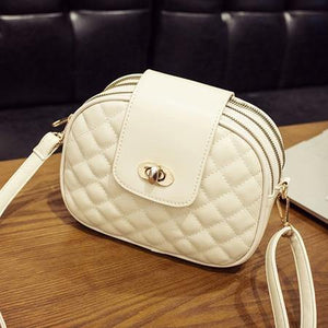 Planet Gates beige / 21x15x8cm Crossbody Bags for Women High Capacity 3 Layer Shoulder Bag Handbag PU Leather Women Messenger Bags