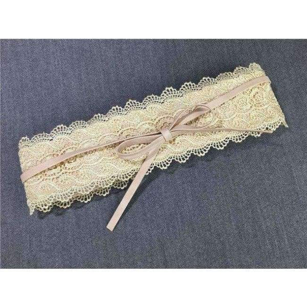 Planet Gates beige / 220cm Belt For Women Dress Bowknot Faux Leather Lace Wide Belt Self Tie Obi Cinch Waist Band Boho Belt Cinto Fashion Belt  Feminino