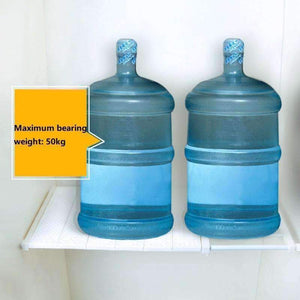 Planet Gates Beige 33-53cm 30cm Adjustable Wardrobe Closet Storage Rack Layered Partition Board Commodity Shelf Wardrobe Partition Storage Rack Kitchen Shelf